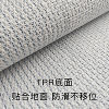 Black and white simple carpet bedroom bedside blanket high-end flocking foot mat living room thickened water-absorbent non-slip long floor mat