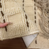 French cream style carpet bedroom bedside blanket master bedroom long strip floor mat in front of the bed high-end room loop velvet foot mat