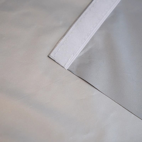 99%不透光免打孔安装窗帘全遮光布阳台遮阳遮挡帘出租房魔术贴帘 - 图1