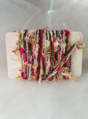 圣诞树3米分装手混线Diy圣诞礼物零钱包卡包棒针钩织编织圣诞风