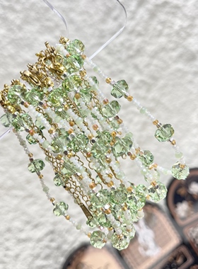 原创设计绿色琉璃珠手链