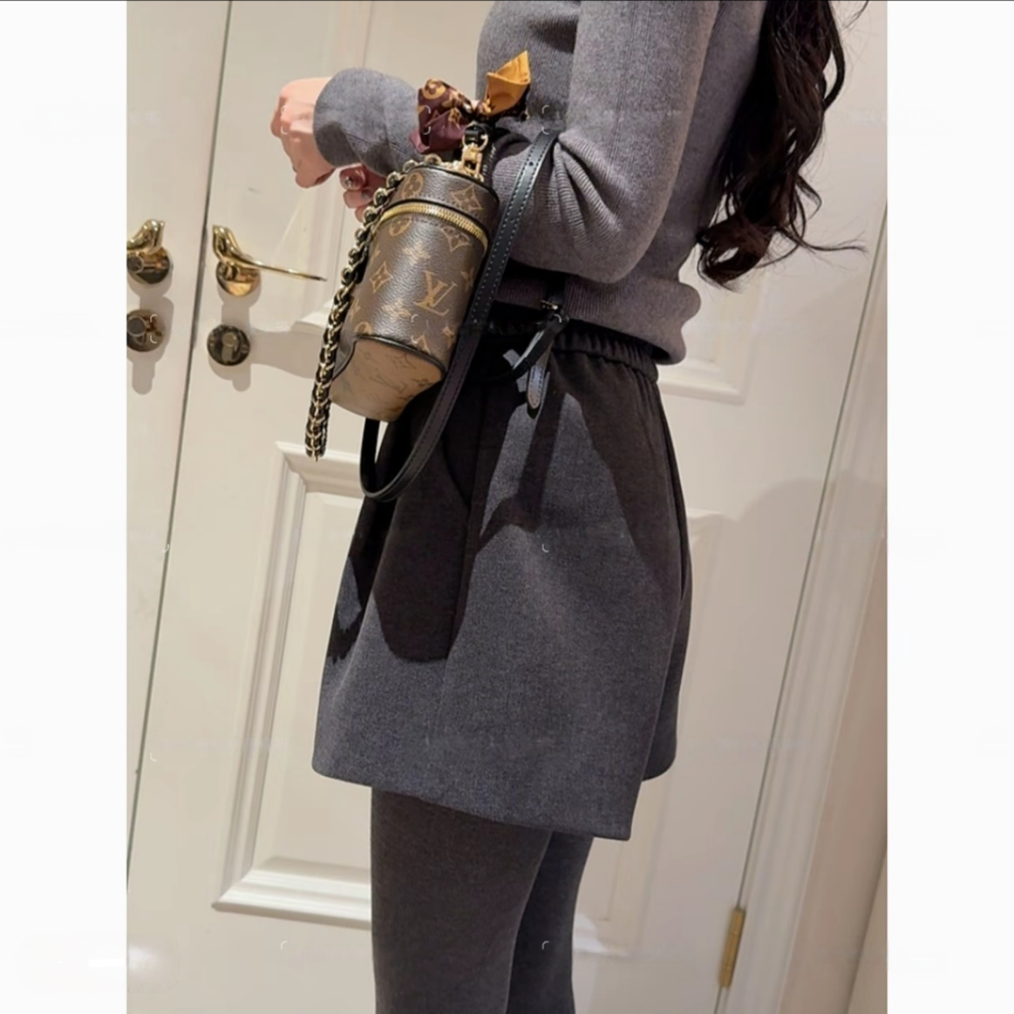 毛呢短裤女秋冬大码胖mm显瘦高腰呢子百搭靴裤外穿打底a字阔腿裤,淘宝优惠券,粉丝福利购,淘宝优惠卷