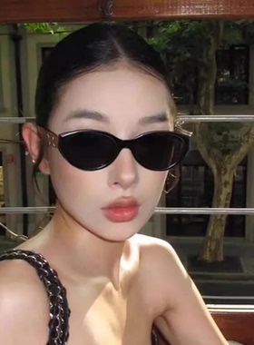 2026年夏季网红猫眼墨镜女高级感ins韩版偏光太阳镜夏日防紫外线