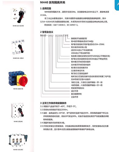 正泰隔离开关断路器NH40-1000A 1250A 1600A 2000A 2500A/3P 4P - 图1