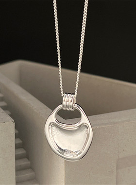 S925纯银长款女马鞍包毛衣链