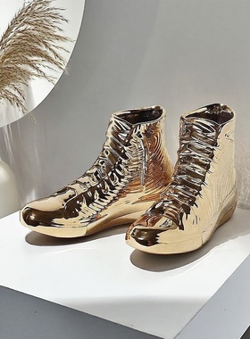 简约现代电镀金网球鞋套装饰品