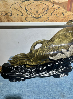 乌木人参金丝楠木雕随型雕件花鸟龙老虎马牛龙龟动物工艺品人阴沉