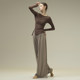 Dance practice clothes, spring and summer modern dance, loose and elegant wide-leg pants, Chinese classical dance body suits, yoga pants