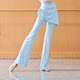 Modern dance trousers with slimming butt curtain and slightly flared culottes for adults, Latin Chinese classical dance, yoga body training clothes