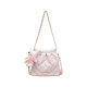 Amy Rabbit Women's Bag 2026 New Trendy Solid Color Commuting Diamond Backpack Western Style Niche Single Shoulder Crossbody Bag
