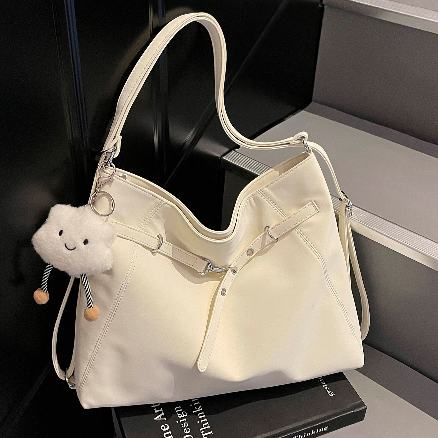 Amy Rabbit Women's Bag 2026 New Versatile Daily Commuting Korean Version Large Capacity Backpack Trendy Niche Shoulder Bag