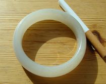 (Cost Price Promotion) Qinghai jade (white jade shade sugar old material-jade material warm and fine) - bracelet -16 #