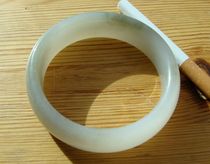 (Cost Price Promotion) Qinghai jade (white jade light purple material-jade material warm and fine) --- bracelet-9#