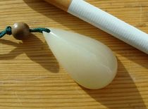 Qinghai jade (light sugar jade --- wild bull ditch old stock) ----- pendant --- H5 # 