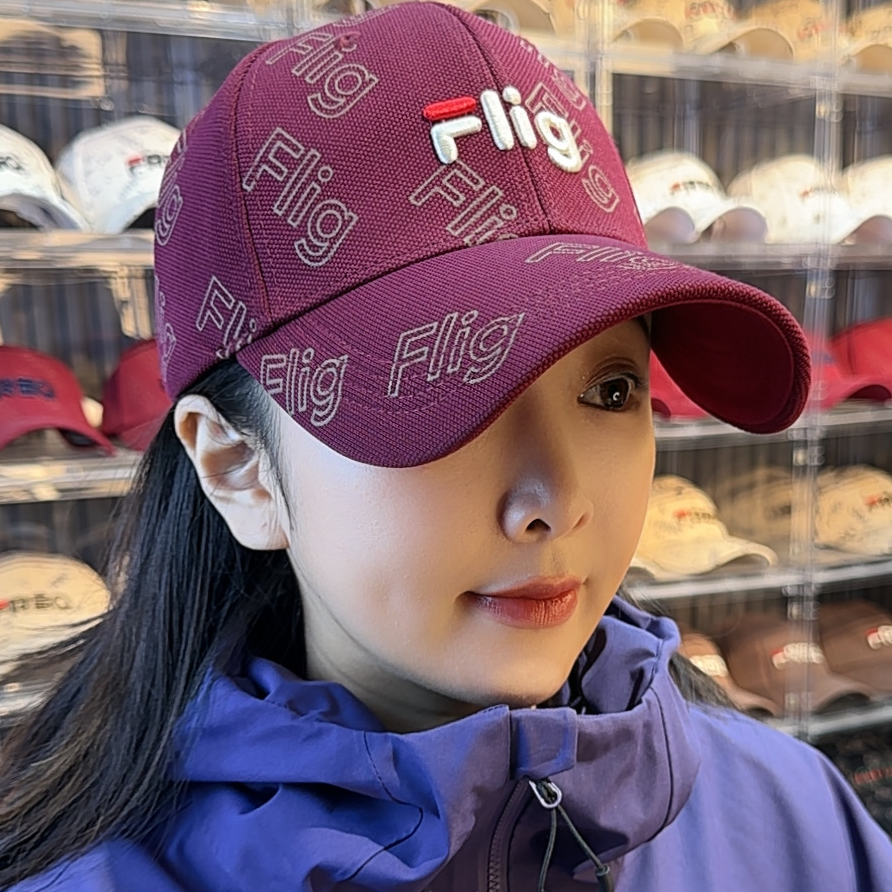 【Flig正品】秋冬新款棒球帽男女同款印花鸭舌帽大头大脸显脸小帽,淘宝优惠券,粉丝福利购,淘宝优惠卷