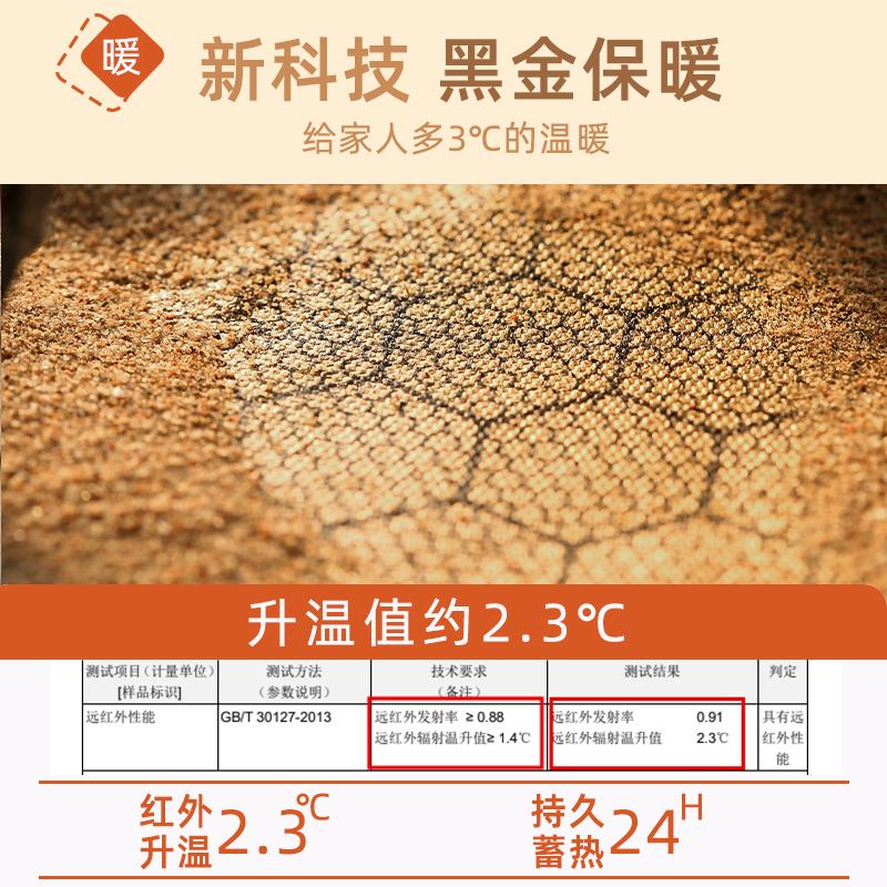 【呼呼专享】歌姿羽黑金沸腾羊毛蚕丝黑金旗舰款5A级抗菌保暖内衣