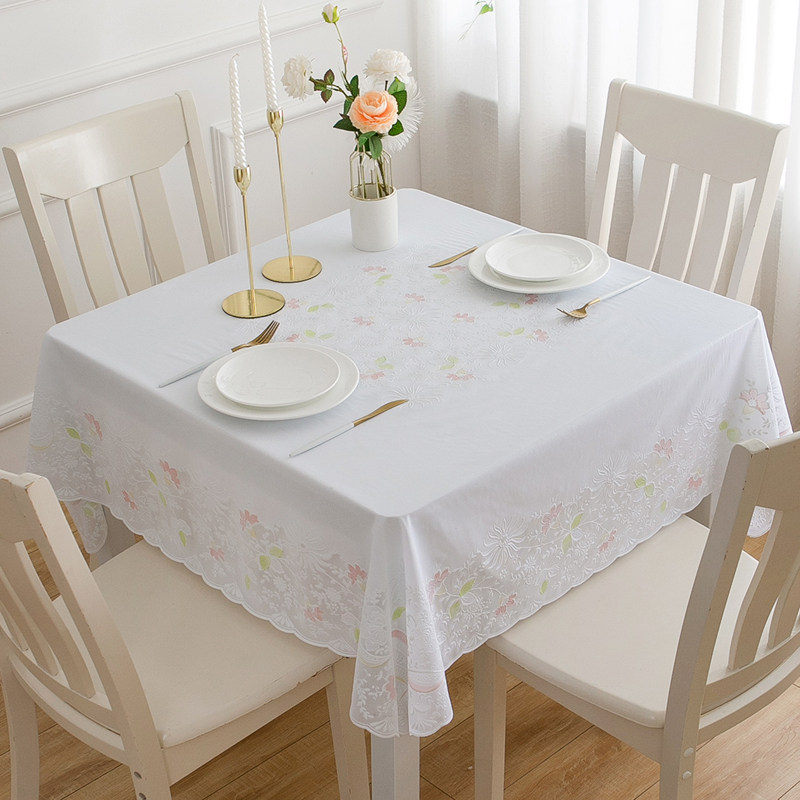 桌布防水防油免洗方桌布正方形pvc蕾丝金色餐桌台布方桌布塑料,淘宝优惠券,粉丝福利购,淘宝优惠卷