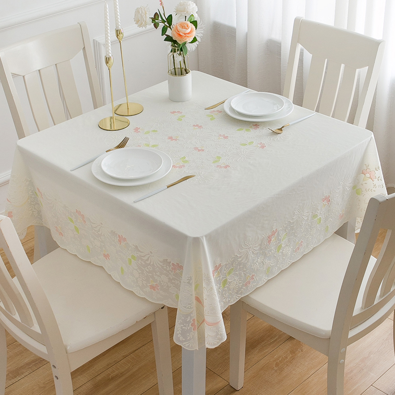桌布防水防油免洗方桌布正方形pvc蕾丝金色餐桌台布方桌布塑料,淘宝优惠券,粉丝福利购,淘宝优惠卷