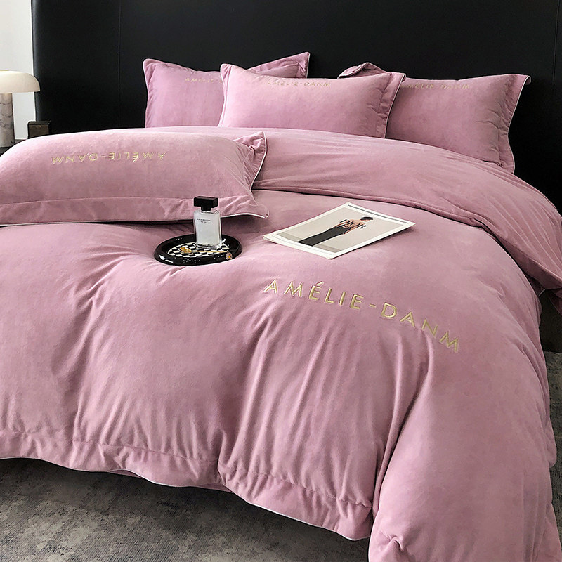 欧式高档婴儿绒四件套加厚牛奶绒冬款法兰绒毛冬季珊瑚绒加绒被套,淘宝优惠券,粉丝福利购,淘宝优惠卷