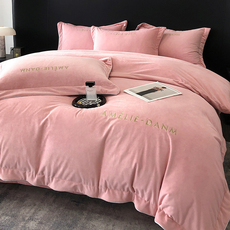 欧式高档婴儿绒四件套加厚牛奶绒冬款法兰绒毛冬季珊瑚绒加绒被套,淘宝优惠券,粉丝福利购,淘宝优惠卷