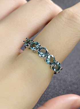 女生时尚饰品简约镀白金轻奢戒指