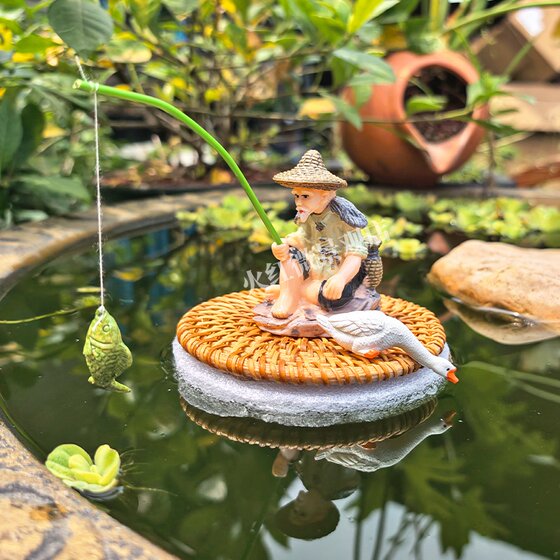 Floating Jiang Taigong Fishing Weng Ornament
