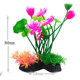 Fire red illusion simulated water plants decorative landscaping