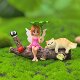 Cute flower fairy panda fishing ornaments
