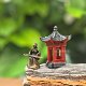 Miniature brass antique Li Bai ornaments