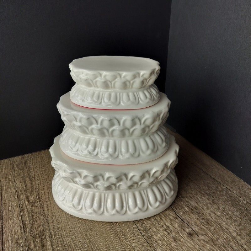 椭圆形佛像底座观音加高垫高底座桌面摆件佛前法器底座象牙白色,淘宝优惠券,粉丝福利购,淘宝优惠卷