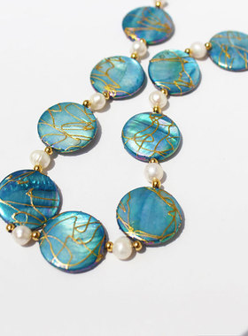 真空海洋贝壳高级感女珍珠