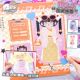 Inamazy dream clothing designer handmade large set of children's DIY fabric cutting stickers dress book gift box