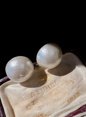 人鱼公主 宝石线条珍珠耳环 凹凸泡泡珠 棉花珠耳环 项链