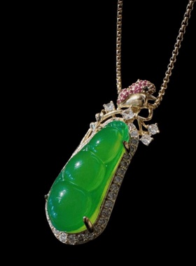 时尚荔枝冻白玉佛公珍珠项链 水灵水灵 公主笑轻奢小蛮腰手串百搭