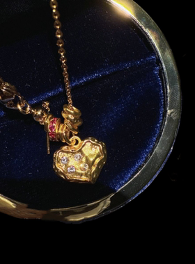 古法花丝螺钿麦穗星芒多宝福珠手链 新中式 菱美矿象牙果爱心手串