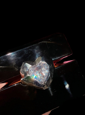 珠宝 矜贵光晕马眼闪钻不规则宝石项链 宴会高定梅花切爆闪钻耳环