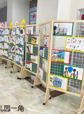 幼儿园立体作品展示架