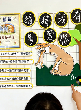 幼儿园绘本馆故事展板试听环创声音材料diy自制装饰教室走廊布置