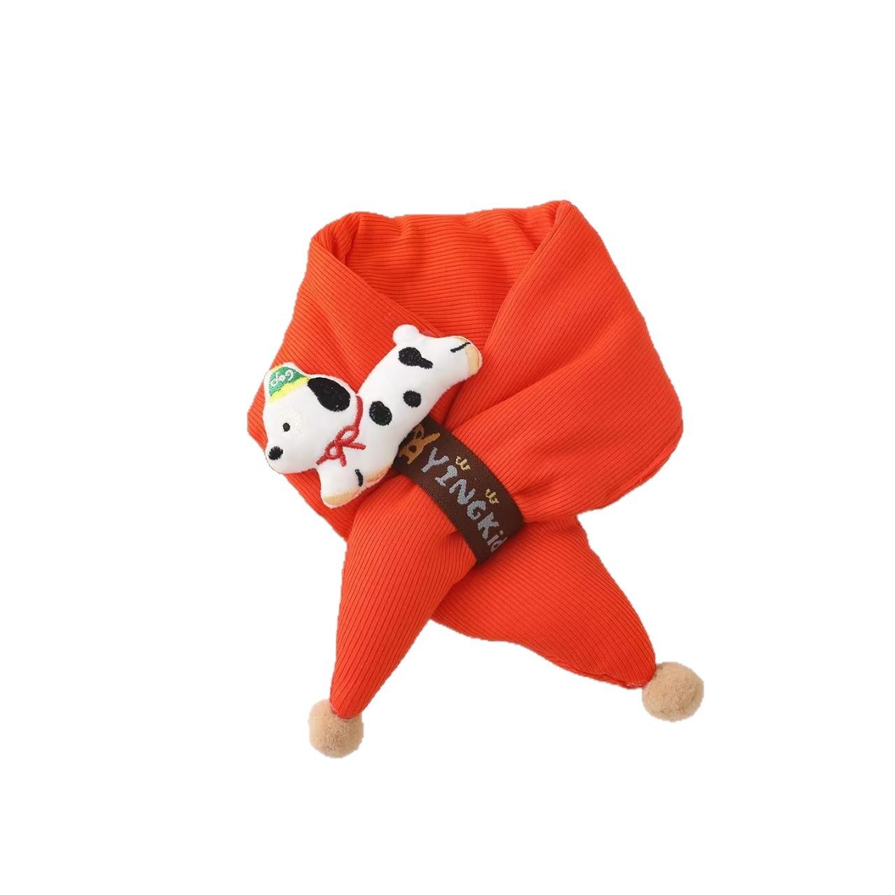 儿童交叉围巾秋冬季韩版可爱卡通围脖男女童保暖加绒加厚防风围脖,淘宝优惠券,粉丝福利购,淘宝优惠卷