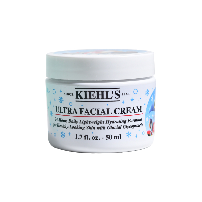 圣诞版 Kiehls科颜氏高保湿面霜50ml 角鲨烷清爽补水 深层滋润