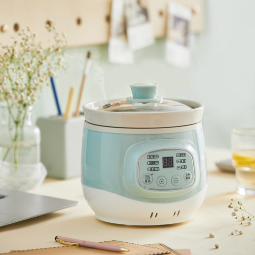 小熊电炖锅宝宝煮粥熬粥婴儿辅食迷你bb煲汤锅陶瓷全自动炖盅神器 - 图1