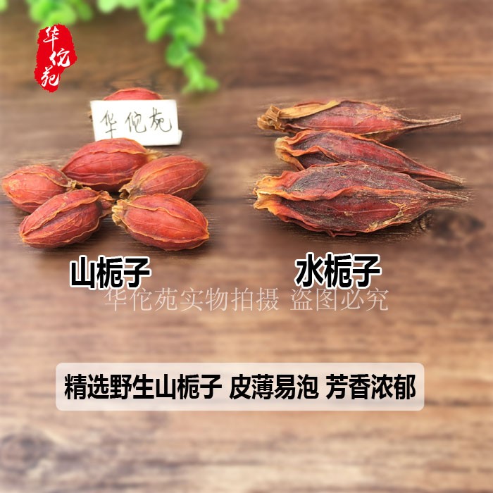 山栀子500g包邮黄栀子果泡茶野生小红栀子茶枝之可打粉泡水卤肉_虎窝淘