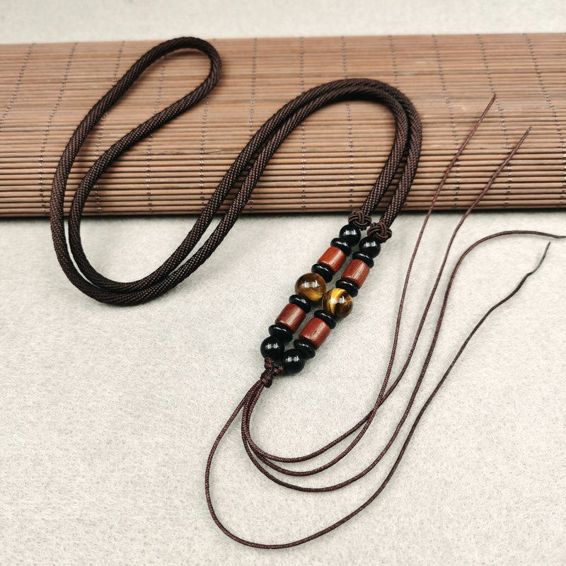 粗款毛衣链玛瑙手工编织项链绳石头男女士玉坠佩翡翠蜜蜡挂件绳子,淘宝优惠券,粉丝福利购,淘宝优惠卷