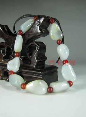 手链石头特价男女款天然和田玉