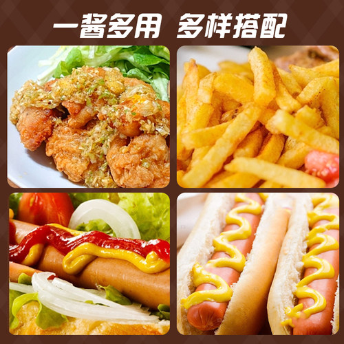 韩国进口不倒翁蜂蜜芥末酱沙拉酱黄芥末芥黄酱蘸辣酱韩式炸鸡酱料 - 图3