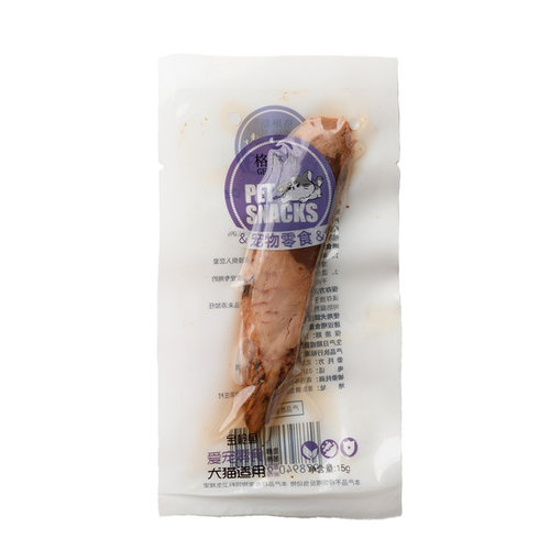 格琳斯鱼条猫零食宠物猫狗蒸煮金枪鱼条15g*30营养奖励鱼肉干 - 图3