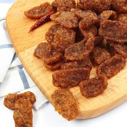 禛香香菇肥牛味68g大袋装 广东特产食品80后零食大豆膨化素肉素食 - 图3
