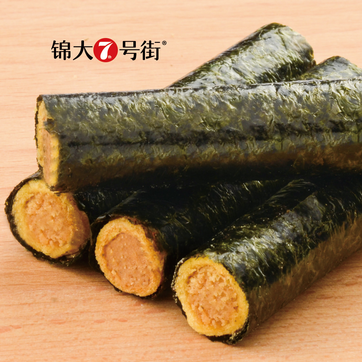 锦大肉松夹心脆罐装即食儿童海苔卷 锦大食品海苔系列