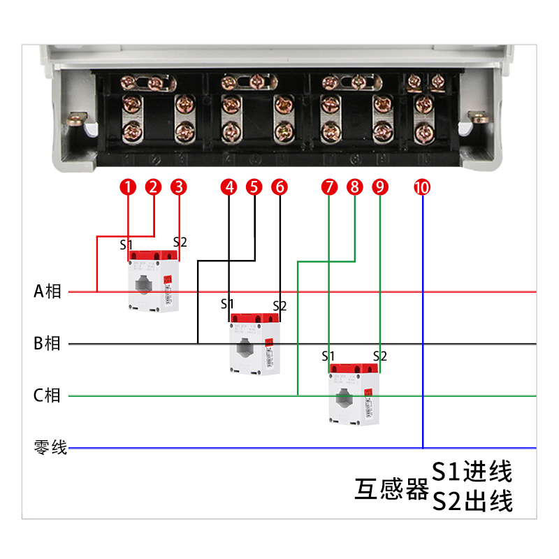 德力西DTS606三相四线电子式脉冲电表380V电能表火表工业电度表 - 图2