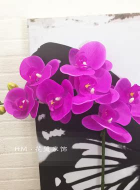 单支紫色客厅装饰餐桌盆栽仿真花